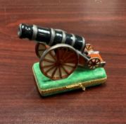 Limoges Limited Edition Cannon Trinket/Snuff Box