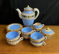 Vintage Italian Della Robbia Ceramic Tea Set