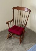 Vintage Spindle Back Rocking Chair