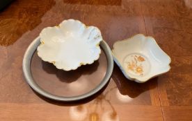Vintage Limoges Porcelain Dishes with Small Serving Tray