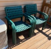 6 Stackable Patio Chairs