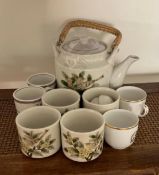 Vintage Teapot with Teacups