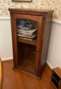 Glass Front Media Cabinet