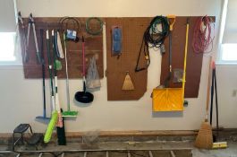 Garage Wall Tools and Cleaning Supplies