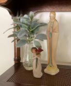 Willow Tree Figurine with Decorative Items
