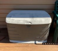 Rubbermaid Outdoor Storage Chest with Contents