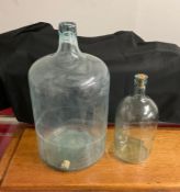 Vintage 5 Gallon Glass Carboy and Smaller Glass Carboy