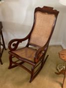 Cane Back Rocking Chair