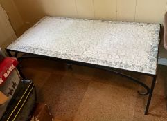 Tiled Iron Coffee Table