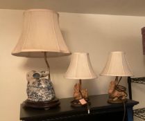 3 Bunny Rabbit Lamps