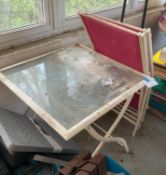 Outdoor Table and Chairs with Outdoor Decor