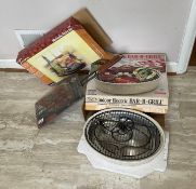 Indoor Electric BAR-B-Grill with BBQ Hamburger Broiler