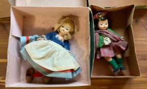 2 Vintage Madame Alexander Dolls