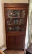 Antique Corner Display Cabinet