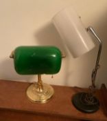 Vintage Library Lamp with Desk Lamp