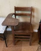 Vintage Wooden School Desk Chair