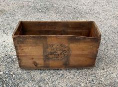 Antique Lambertville Rubber Co Wooden Crate