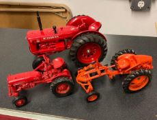 3 Vintage Style Die-Cast Tractors