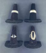 4 Sterling Silver RIngs