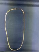 10k Rose Gold Herringbone Necklace