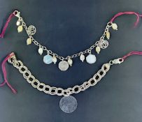 2 Sterling Silver Charm Bracelets