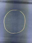14k Yellow Gold Herringbone Necklace