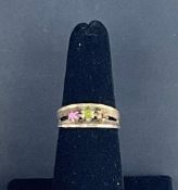 10k Yellow Gold Anniversary Band with missing stone
