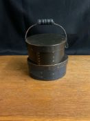 2 Handmade Black Shaker Boxes with Copper Nails
