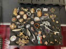 Assorted Cameos and Broaches