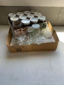 Clear Glass Yogurt Jars
