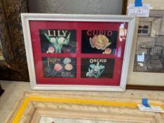Framed Vintage Produce Labels