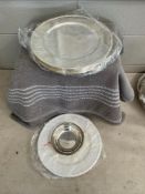 8 Silver Plated Chargers