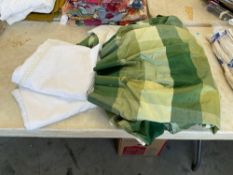 2 Custom made Dupiani Silk Curtain Panels with Pinch Pleats 85+ Drop