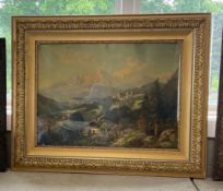Antique Gilded Wood and Baroque Gesso Frame, 33 x 42