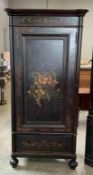 Vintage Pulaski Furniture Painted Single Door Cabinet