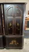 Vintage Pulaski Furniture Painted Corner Cabinet
