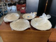 4 Silverplated Platters