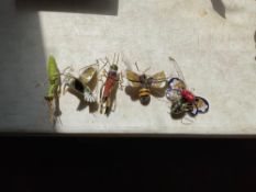 Vintage Cloisonne Christmas Ornaments