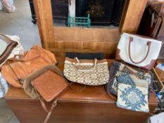 7 Purses Including Coach and Myra Bags with Wallet