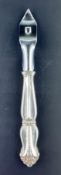 Sterling Silver Handled Bottle Opener in the Plume Tip Pattern