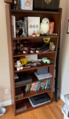 7 Shelf Solid Wood Bookshelf
