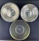 3 Decorative Sterling Silver Bowls