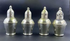 Set of 4 Weighted Sterling Silver Shakers
