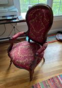 Victorian Upholstered Slipper Chair