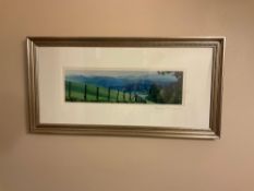 Pair of Framed Panoramic Original Photos Signed by Photographer