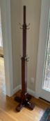 Mission Style Solid Wood 8 Hook Coat Tree