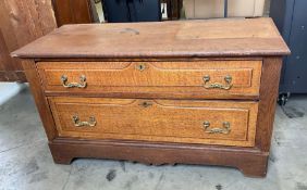 Antiqu Oak 2 Drawer Chest