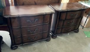 Pair of Bernard Bernard 3 Drawer Bedside Tables