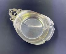 Sterling Silver Bowl with Beaded Acanthus Handle