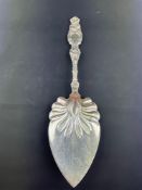 Antique Whiting Lilly Solid Sterling Silver Pastry Server